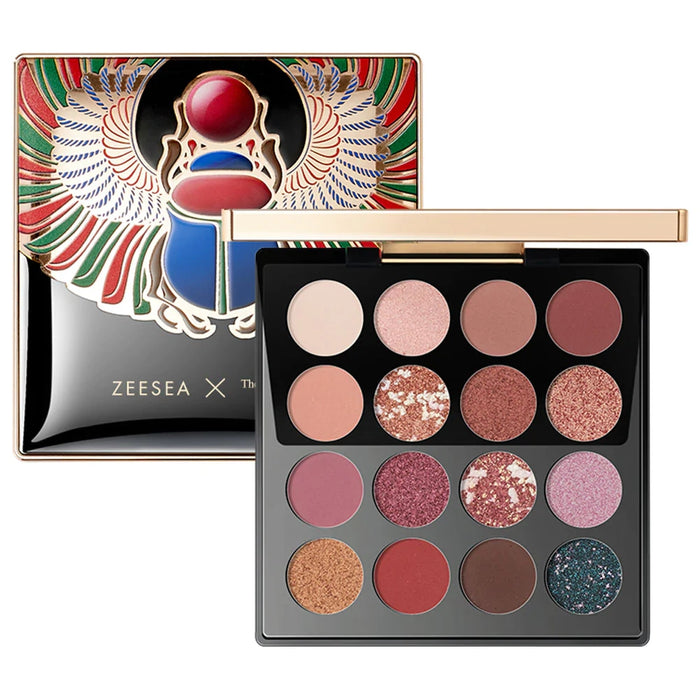 ZEESEA X THE BRITISH MUSEUM Enchanting Egypt Eyeshadow Palette 16 Shades #02 SCARAB