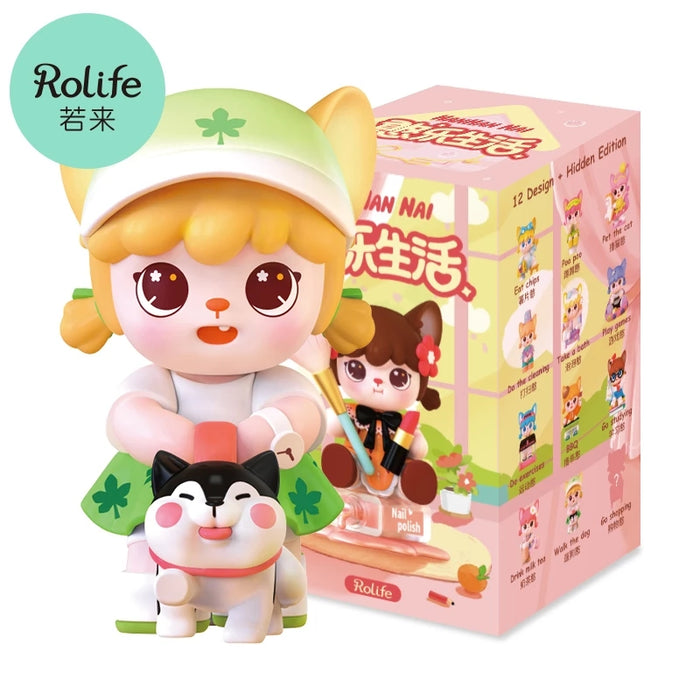 Rolife HANHAN NAI Ⅱ Hanle Life Blind Box Action Figures Doll Toys Surprise Box Lady Toys Random 1 PCS