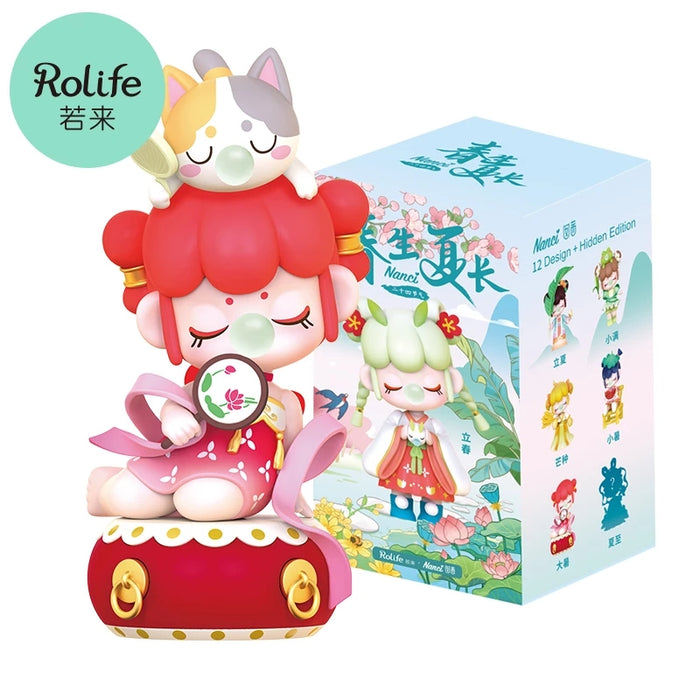 Rolife Nanci Ⅶ 24 Solar Terms Blind Box Action Figures Doll Toys Surprise Box Lady Toys Random 1 PCS Spring And Summer